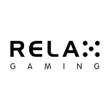 โลโก้ค่ายเกม RELA GAMING ตัวอักษรสีดำทันสมัย โดยมีจุดวงกลมเรียงเป็นรูปแบบที่เป็นเอกลักษณ์ แสดงถึงความเรียบง่ายแต่โดดเด่นของผู้ให้บริการเกมคาสิโน