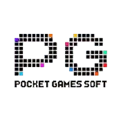 โลโก้ค่ายเกม PG หรือ POCKET GAMES SOFT ออกแบบด้วยตัวอักษร P และ G ในรูปแบบพิกเซลหลากสี แสดงถึงความทันสมัยและความคิดสร้างสรรค์ของผู้พัฒนาเกมสล็อตชื่อดัง
